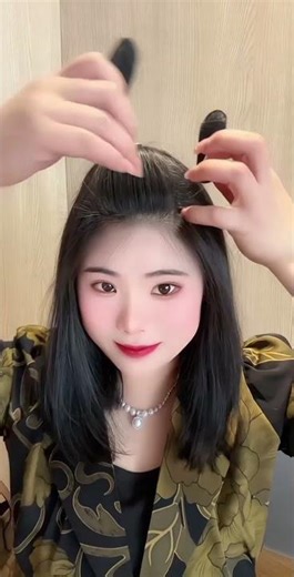 How to make thin and soft hair fluffy on the top of the head