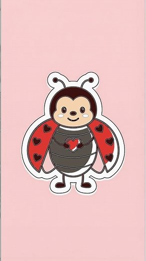 Cute Ladybug Drawing! Easy Step-by-Step for Kids & Beginners
