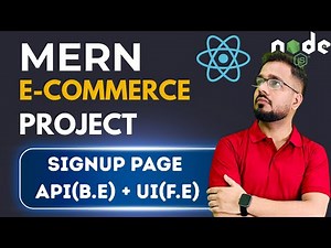 #2 - MERN E-Commerce Project | Signup Page with NodeJS & ReactJS | Password Hashing, Axios & UI