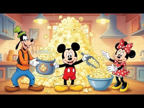 Mickey Mouse : The Popcorn EXPLOSION Goes Wild in the Kitchen 😂🍿 | Mickey Mouse Animation