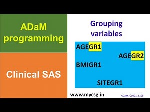 Clinical SAS - Grouping Variables in ADaM