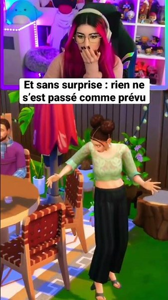 Ma Baby Shower tourne mal 😨| SIMS 4 #SponsoriséparEA #shorts