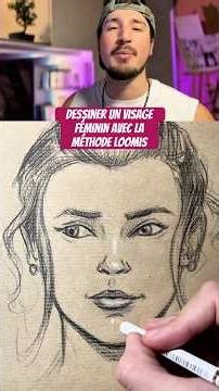 Dessiner un visage féminin avec la méthode loomis ✏️ #dessin #tutodessin #coursdedessin #dessiner