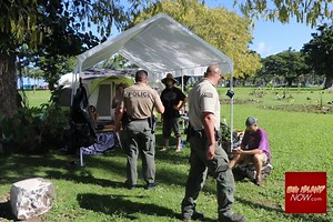 State, Hawaiian Sovereignty Activists Square Off at Wailoa State Park | Big Island Now