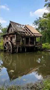 This Broken Watermill Became a Paradise! 😱