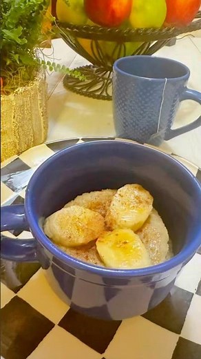 The best and easiest Fluffy Keto Banana Mug Cake/ Healthy Dessert , ready in 2 minutes #shorts