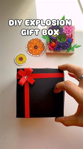 DIY Explosion Gift Box 🎁 Easy Surprise Gift Idea #Shorts