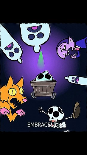 ChuckleBone on Instagram: "Ghost boy gets a direct ticket out of the maze! .. but through where?… #halloween #spooky #animation Best episode?"