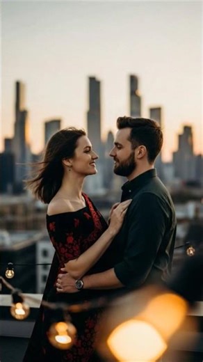 Rooftop Romance: Saree Dance of Eternal Love #CoupleGoals