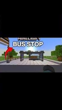 Minecraft bus stop design 🤩 #minecraft #trending
