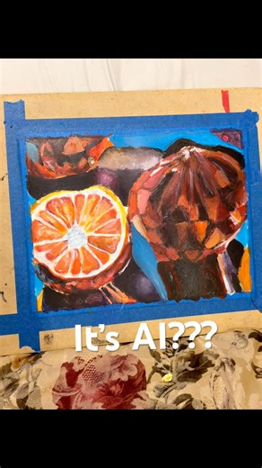 Asked to do a project and ran my reference image by my teacher #ai #artwork -_-