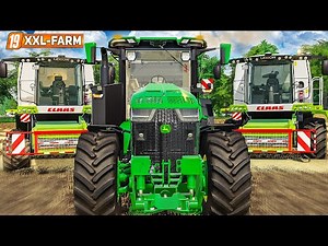 LS19 XXL Farm 2 #58: Ernte-Action auf dem Acker: Viele Maschinen auf dem Feld | FARMING SIMULATOR 19