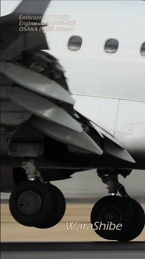 Two Embraer Strong headwind Landing E170 and 190 JAL | Osaka ITAMI Airport