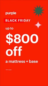 Purple’s Black Friday Sale is on. Get your GelFlex Grid® mattress adjustable base at a can’t miss price | Purple