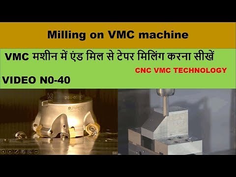 tapper milling operation on vmc || vmc programming