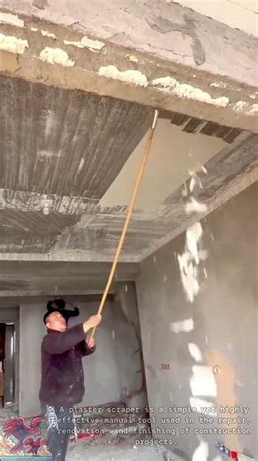 Ceiling Mortar Scraping Tool