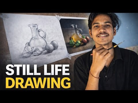 Still Life Drawing Step by Step | Easy Pencil Shading for Beginners