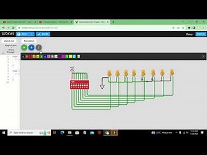 online simulation of a dip switch | how to use a dip switch in wokwi simulator