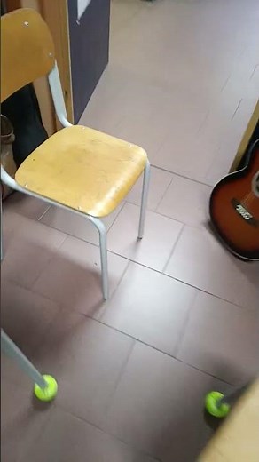 The Classroom with tennis balls: solved the chair scraping noise problem #school