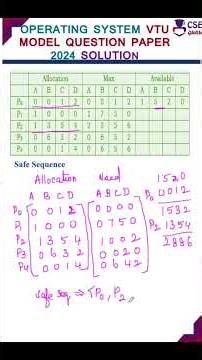 Bankers Algorithm #safesequence #bankersalgorithm #deadlockavoidance #csegurushorts #deadlock