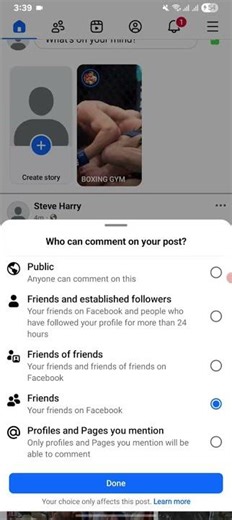 How to turn off comment on post on facebook #shorts #facebook
