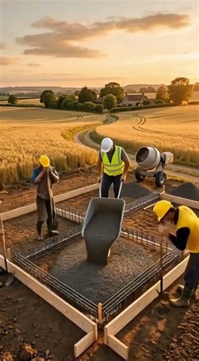 Cinematic Hybrid Brick & Wooden Barn House Construction Timelapse | Peaceful Countryside Build