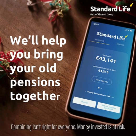 One pension, one provider and one less thing to worry about. Bring your old pensions together with Standard Life today. | Standard Life UK