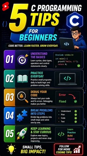 👨‍💻 5 C Programming Tips Every Beginner Should Know!
