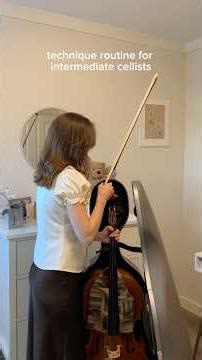 the technique routine i give to intermediate students 🍎✨🫶🏻 #cello #teacher #cellist #suzukicello
