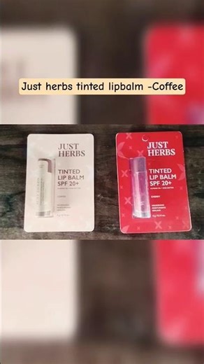 Just Herbs' Tinted Lip Balms with SPF 20+ | Solution For Dry & Chapped Lips