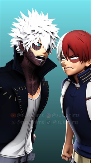 Sus Anims on Instagram: "I thought it would be funny! Dabi and Todoroki arguing like the brothers they should've been."