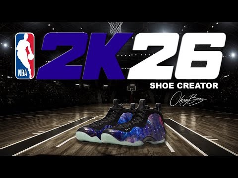 NBA 2K26 Shoe Creator - How to make Nike Foamposite 'Galaxy'