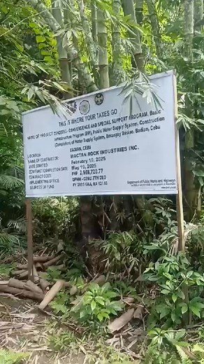 “GHOST 👻 PROJECT SA BADIAN, CEBU?” TANAWA | Usa ka netizen sa Brgy. Basiao, Badian, Cebu ang nakakita ug tarpaulin o karatola sa usa ka libon nga bahin sa maong municipalidad. Usa kuno kini ka Water Supply System mao kini ang detalye nga ge butang mismo sa tarpaulin: Location: Badian, Cebu Name of Contractor: Mactan Rock Industries Inc. Date Started: Feb. 19, 2025 Contract Completion Date: May 19, 2025 Contract Cost: ₱2,968,720.77 Implementing office: DPWH - CEBU 7TH DEO “Master dont hide my id
