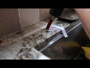 EASY FIX - When you're drilling on a granite countertop...