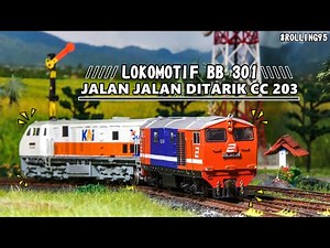#ROLLING95 - Melihat Miniatur Lokomotif BB 301 Super Kinclong Seperti Baru Keluar Dari Pabrik