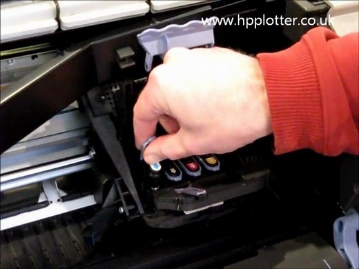 HP DesignJet 500 repair- Replacing print head