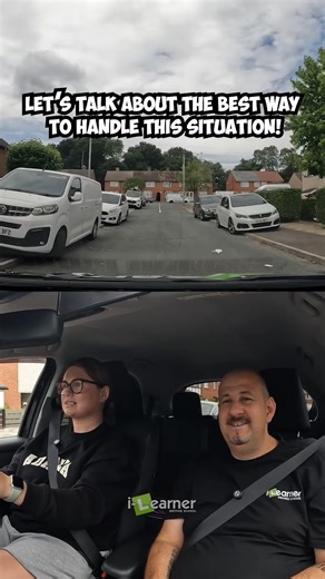 Dealing with tight roads! #van #drivinglesson #learnerdriver #drivingtest #ilearner | I-Learner Driving School