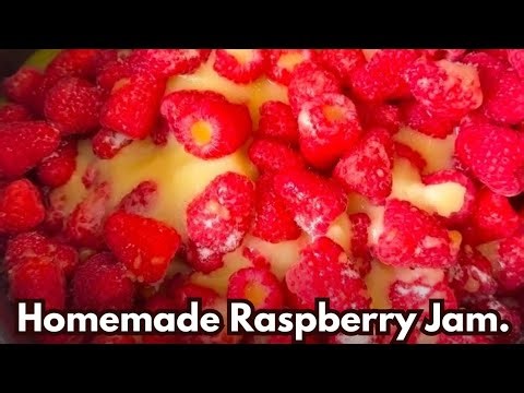 Homemade Raspberry Jam.