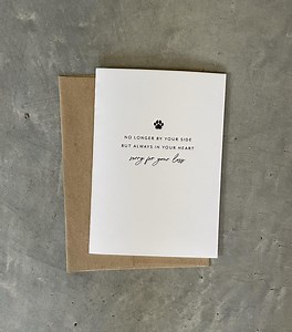 Pet Loss Sympathy Card - Etsy