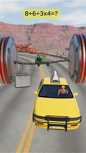 🚗💥 Cars Chain vs Giant Bollards – Insane Crash Test! 😱