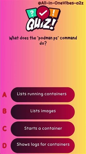 What does the "podman ps" command do?