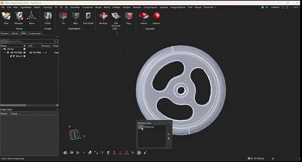 How to Do 3D Tetra Meshing in HyperMesh (Altair)?