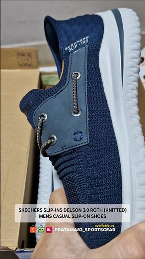 SKECHERS SLIP-INS DELSON 3.0 ROTH KNIT MENS CASUAL SLIP-ON SHOES (FULL VIDEO CHECK OUR CHANNEL)