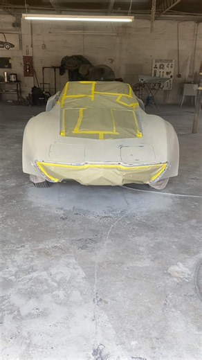 1969 Corvette Greenwood Can Am Back For Final Primer! #automobile #corvette #classic #pinkfloyd