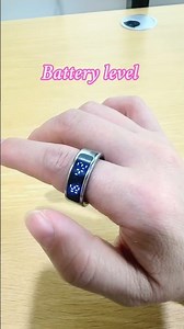 Qring smart ring R11M LED display ring with touch and Motor vibrating health monitor ring