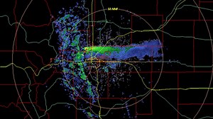 Radar image shows smoke from Marshall Fire in Boulder County