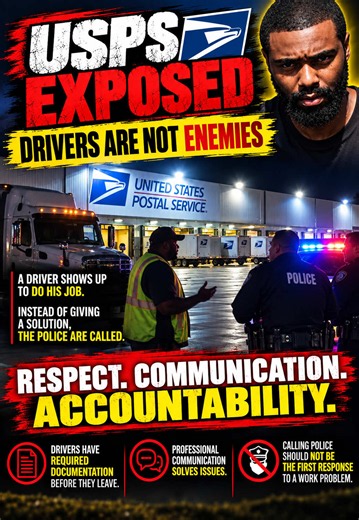 🚨 USPS EXPOSED: WHEN DID SOLVING A PROBLEM BECOME HARDER THAN CALLING THE POLICE? A TRUCK DRIVER SHOWS UP TO DO HIS JOB. PAPERWORK REPORTEDLY GOES MISSING. INSTEAD OF FINDING A SOLUTION, THE SITUATION ESCALATES. This is exactly the kind of problem I’ve been speaking about within the United States Postal Service. I’ve worked on the USPS platform. I’ve worked alongside expeditors. And I’ve personally witnessed situations where poor communication, unprofessional behavior, and a lack of accountabil