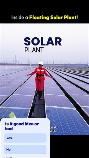 Floating solar plant #viral #shortvideos