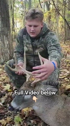 Full Video is live! #deer #hunting #deerhunting #archery #deerseason #bowhunting #whitetail #shorts