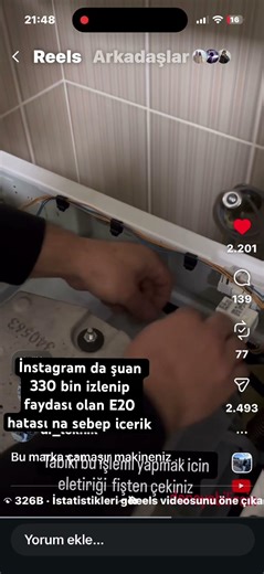 Check your Bosch washing machine before the E20 error occurs.